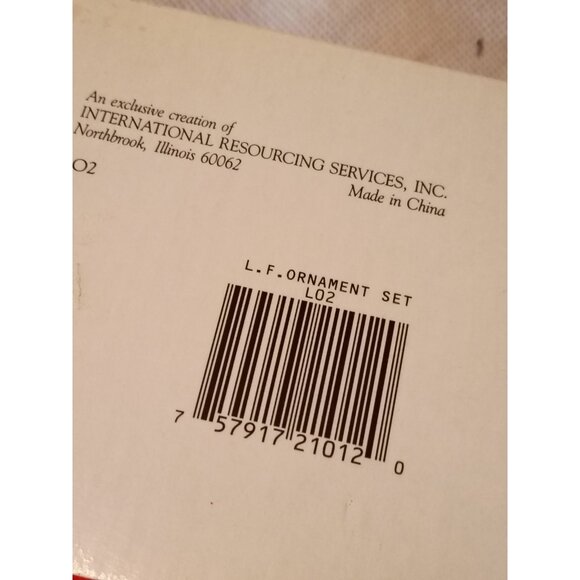 Liberty Falls Christmas Tree Ornament Set 6 Hand Painted L02 Vintage 90s - Picture 6 of 10